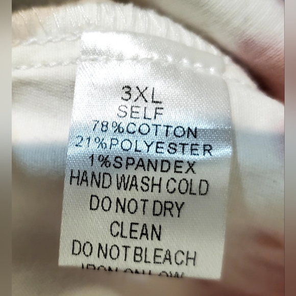 NWT Davi & Dani Size 3X Pink & Cream Mineral Washed Shacket - Picture 5 of 5